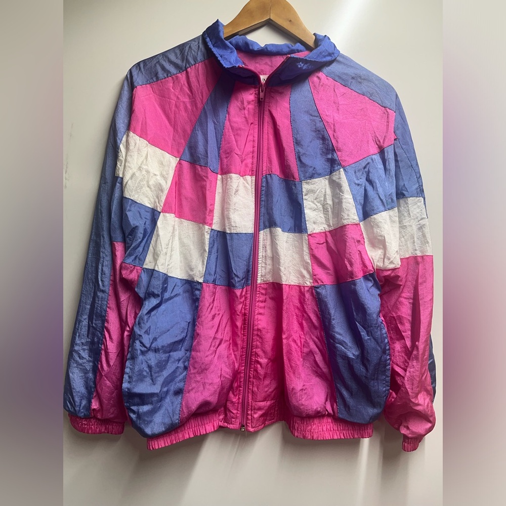 VTG 1994 windbreaker Sunterra jacket coat colorful size medium women’s